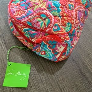 Vera Bradley Women's Organizer Signature Cotton Large Zip Cosmetic Makeup Bag